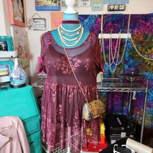 NWOT Torrid Lace Babydoll Top